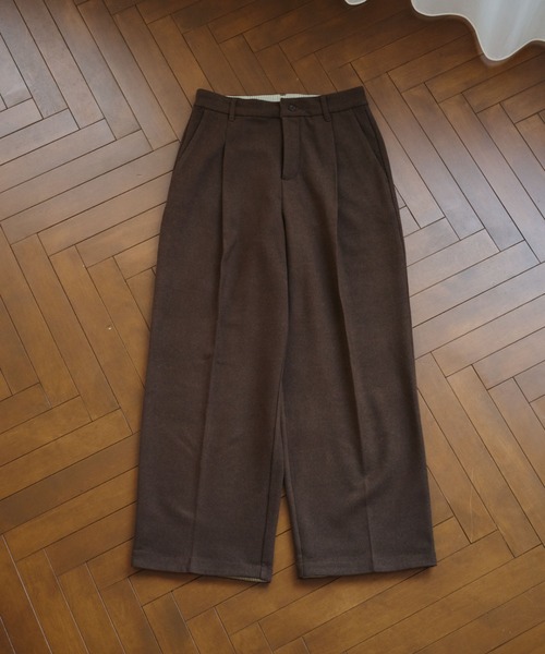 BROKEN BASE(ブロークンベース)の「Inside Check Wool Like Slacks / インサイドチェックウールライクスラックス(スラックス・メンズ・ネイビー/ブラウン・MEDIUM/LARGE)」の13枚目の写真