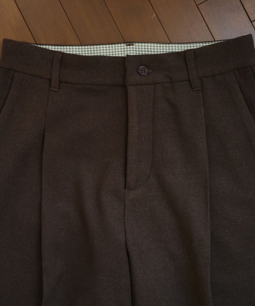 BROKEN BASE(ブロークンベース)の「Inside Check Wool Like Slacks / インサイドチェックウールライクスラックス(スラックス・メンズ・ネイビー/ブラウン・MEDIUM/LARGE)」の14枚目の写真