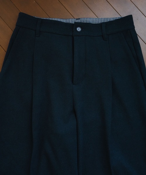 BROKEN BASE(ブロークンベース)の「Inside Check Wool Like Slacks / インサイドチェックウールライクスラックス(スラックス・メンズ・ネイビー/ブラウン・MEDIUM/LARGE)」の20枚目の写真