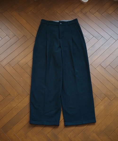 BROKEN BASE(ブロークンベース)の「Inside Check Wool Like Slacks / インサイドチェックウールライクスラックス(スラックス・メンズ・ネイビー/ブラウン・MEDIUM/LARGE)」の3枚目の写真