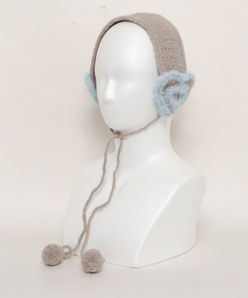 WEGO(ウィゴー)の「WEGO/ハートニットイヤーマフ(イヤーマフ・レディース・ライトグレー/ホワイト/レッド・FREE)」の16枚目の写真