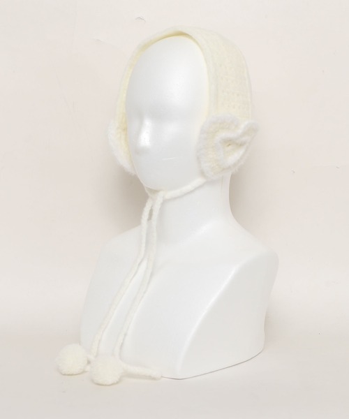 WEGO(ウィゴー)の「WEGO/ハートニットイヤーマフ(イヤーマフ・レディース・ライトグレー/ホワイト/レッド・FREE)」の15枚目の写真