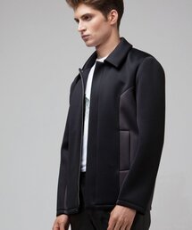 BEOM（ボム）の「ブロック配色ジャンパー（ブラック）（MA-1）」