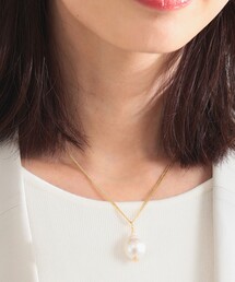 Demi-Luxe BEAMS | AYUS / バロックパール Wチェーン ネックレス(ネックレス)