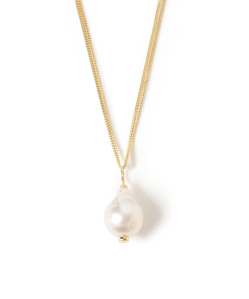 Demi-Luxe BEAMS（デミルクス ビームス）の「AYUS / バロックパール Wチェーン ネックレス（ネックレス・レディース・その他・ONE SIZE）」の2枚目の写真