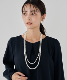 a.v.v（アーヴェヴェ）の「パール調二連ネックレス（ネックレス）」