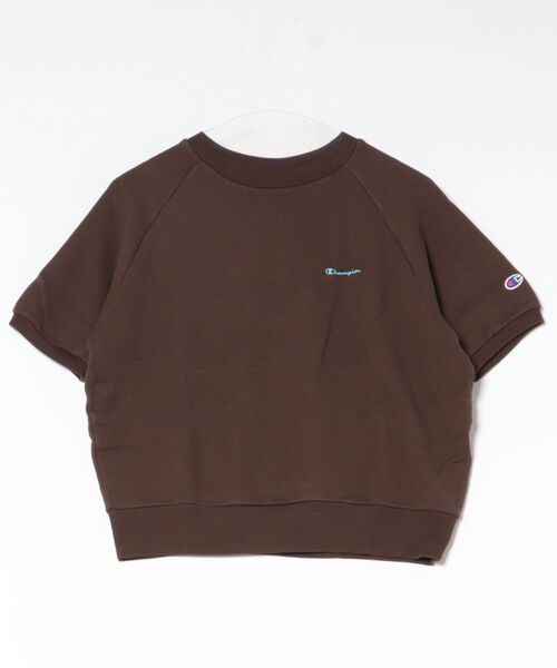 Champion(チャンピオン)の「【Champion】CW-D006 SHORT SLEEVE SWEATSHIRT(スウェット・レディース・ブラウン/オートミール/ブルー/グレー/ブラック・L/M)」の4枚目の写真