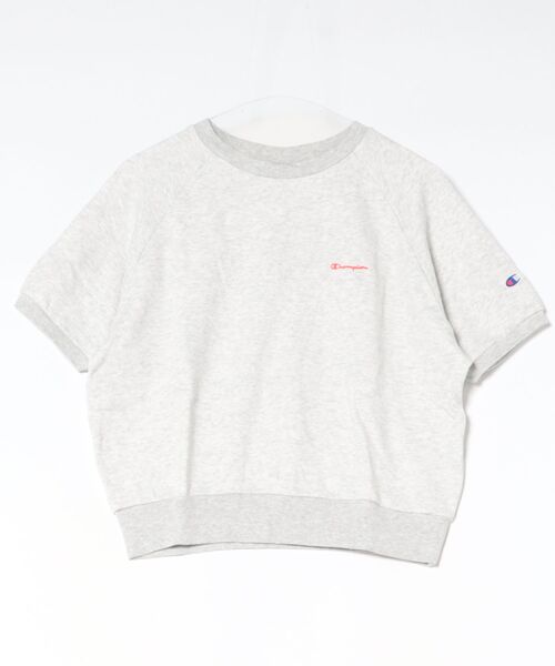 Champion(チャンピオン)の「【Champion】CW-D006 SHORT SLEEVE SWEATSHIRT(スウェット・レディース・ブラウン/オートミール/ブルー/グレー/ブラック・L/M)」の1枚目の写真