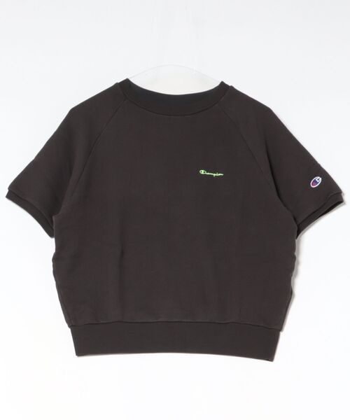 Champion(チャンピオン)の「【Champion】CW-D006 SHORT SLEEVE SWEATSHIRT(スウェット・レディース・ブラウン/オートミール/ブルー/グレー/ブラック・L/M)」の3枚目の写真