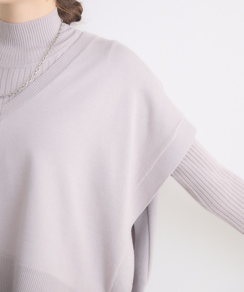 KATHARINE ROSS（キャサリンロス）の「【KATHARINE ROSS】Vネックベストセットワンピース（ワンピース・レディース・ブラック/グレイッシュベージュ・FREE）」の21枚目の写真