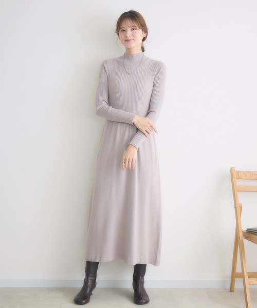 KATHARINE ROSS（キャサリンロス）の「【KATHARINE ROSS】Vネックベストセットワンピース（ワンピース・レディース・ブラック/グレイッシュベージュ・FREE）」の16枚目の写真