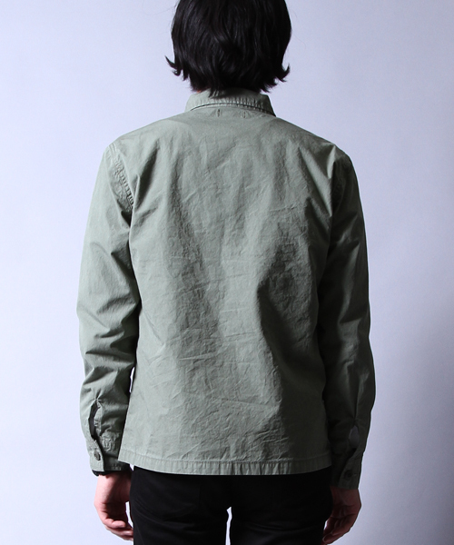 AMERICAN RAG CIE(アメリカンラグシー)の「AMERICAN RAG CIE 硫化ダンプファティーグシャツ / 107-AMG-M161-SH600 Π(シャツ/ブラウス・メンズ・ブラック/カーキ・3/2/1)」の8枚目の写真