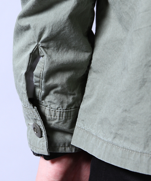 AMERICAN RAG CIE(アメリカンラグシー)の「AMERICAN RAG CIE 硫化ダンプファティーグシャツ / 107-AMG-M161-SH600 Π(シャツ/ブラウス・メンズ・ブラック/カーキ・3/2/1)」の10枚目の写真