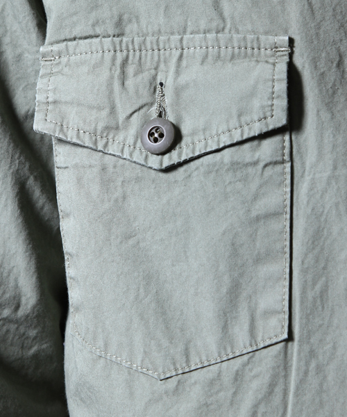 AMERICAN RAG CIE(アメリカンラグシー)の「AMERICAN RAG CIE 硫化ダンプファティーグシャツ / 107-AMG-M161-SH600 Π(シャツ/ブラウス・メンズ・ブラック/カーキ・3/2/1)」の4枚目の写真