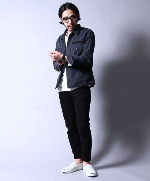 AMERICAN RAG CIE(アメリカンラグシー)の「AMERICAN RAG CIE 硫化ダンプファティーグシャツ / 107-AMG-M161-SH600 Π(シャツ/ブラウス・メンズ・ブラック/カーキ・3/2/1)」の5枚目の写真