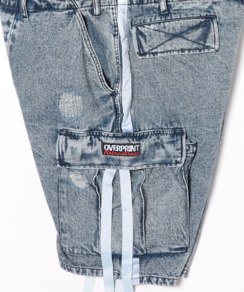 over print(オーバープリント)の「overprint/オーバープリント/TOURNIQUET HALF PANTS(その他パンツ・レディース・ブルー/オリーブ系・L)」の4枚目の写真