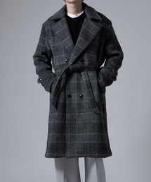 ウールピーコート グレー ダブルボタン ダウンピーコート ダウンコート ピーコート ダウンコート ダウン ロング」に該当するジャケット