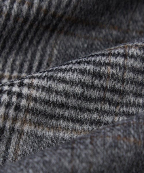 improves（インプローブス）の「グレンチェック ピーコート（トレンチコート・メンズ・ブラック/ベージュ・MEDIUM/LARGE）」の6枚目の写真