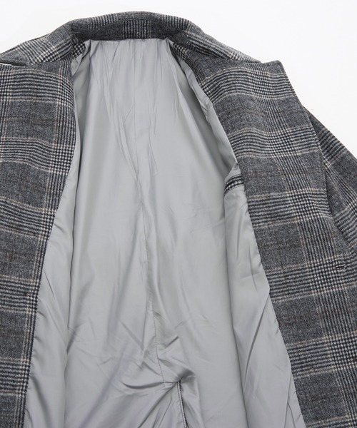 improves（インプローブス）の「グレンチェック ピーコート（トレンチコート・メンズ・ブラック/ベージュ・MEDIUM/LARGE）」の13枚目の写真