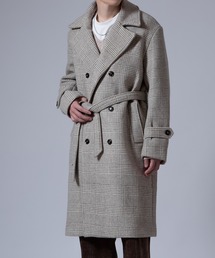 Crownor（クラウノアー）の「グレンチェック ピーコート（トレンチコート）」