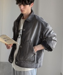 Java（ジャバ）の「《JaVaジャバコラボ》留めて映える、無骨な風合い。ショート丈ファイヤーマンフックデニムジャケット（デニムジャケット）」