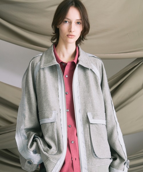 MAISON SPECIAL（メゾンスペシャル）の「《UNISEX》Inside Out Prime-Over A-2 Flight Jacket/インサイドアウトプライムオーバーA-2フライトジャケット【MAISON SPECIAL/メゾンスペシャル】（ブルゾン・メンズ・ホワイト/ブラック・0/1/2）」の8枚目の写真