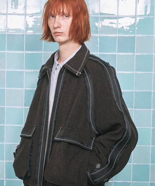 MAISON SPECIAL（メゾンスペシャル）の「《UNISEX》Inside Out Prime-Over A-2 Flight Jacket/インサイドアウトプライムオーバーA-2フライトジャケット【MAISON SPECIAL/メゾンスペシャル】（ブルゾン・メンズ・ホワイト/ブラック・0/1/2）」の13枚目の写真