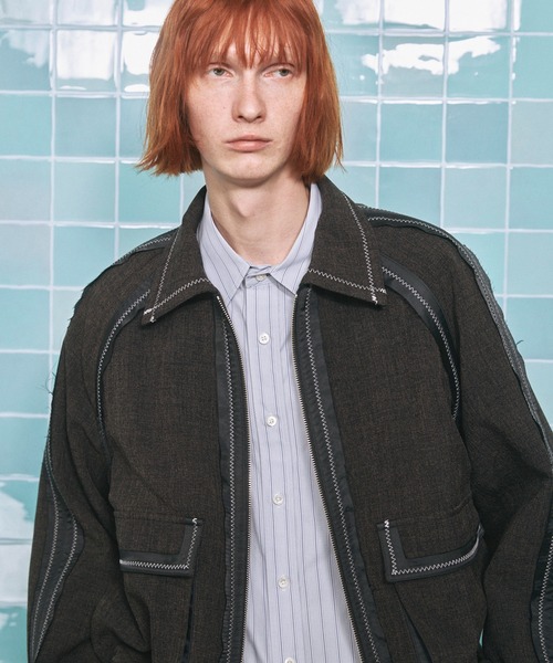 MAISON SPECIAL（メゾンスペシャル）の「《UNISEX》Inside Out Prime-Over A-2 Flight Jacket/インサイドアウトプライムオーバーA-2フライトジャケット【MAISON SPECIAL/メゾンスペシャル】（ブルゾン・メンズ・ホワイト/ブラック・0/1/2）」の14枚目の写真