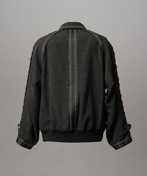 MAISON SPECIAL（メゾンスペシャル）の「《UNISEX》Inside Out Prime-Over A-2 Flight Jacket/インサイドアウトプライムオーバーA-2フライトジャケット【MAISON SPECIAL/メゾンスペシャル】（ブルゾン・メンズ・ホワイト/ブラック・0/1/2）」の18枚目の写真