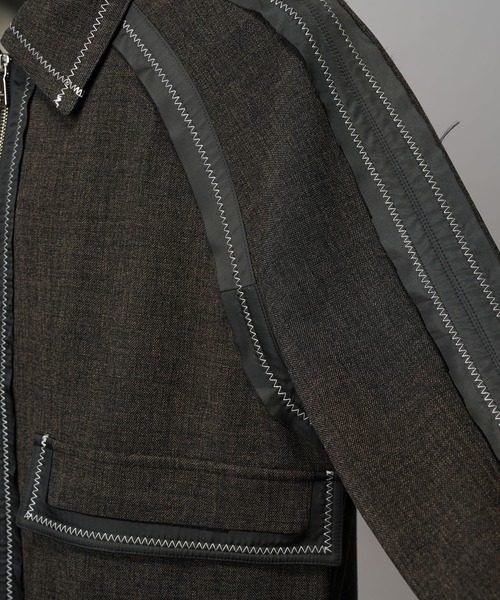 MAISON SPECIAL（メゾンスペシャル）の「《UNISEX》Inside Out Prime-Over A-2 Flight Jacket/インサイドアウトプライムオーバーA-2フライトジャケット【MAISON SPECIAL/メゾンスペシャル】（ブルゾン・メンズ・ホワイト/ブラック・0/1/2）」の21枚目の写真
