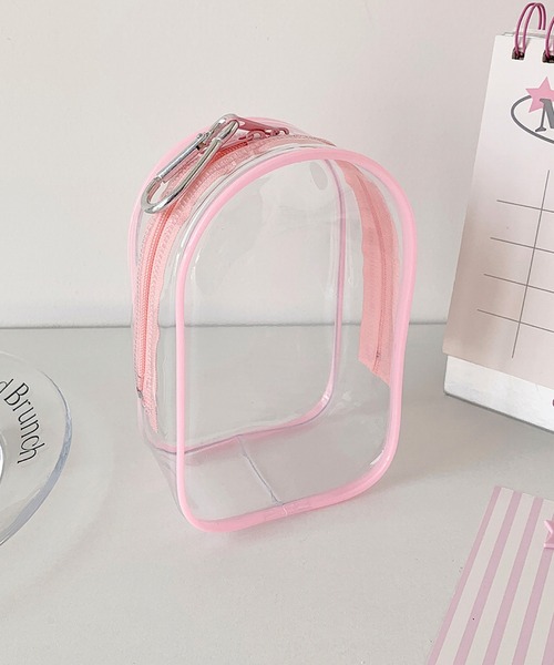 VIBGYOR（ヴィブジョー）の「oshipic/推し活 クリアケース クリアぬいポーチ ミニぬい キーホルダー ディスプレイ S0017（ポーチ・レディース・ベビーピンク/グリーン/ピンク/パープル/ブラック/ホワイト・FREE）」の6枚目の写真