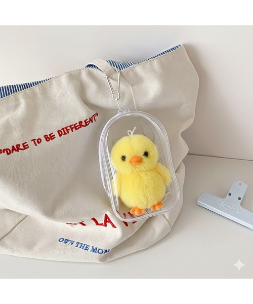 VIBGYOR（ヴィブジョー）の「oshipic/推し活 クリアケース クリアぬいポーチ ミニぬい キーホルダー ディスプレイ S0017（ポーチ・レディース・ベビーピンク/グリーン/ピンク/パープル/ブラック/ホワイト・FREE）」の2枚目の写真