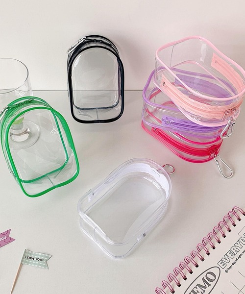 VIBGYOR（ヴィブジョー）の「oshipic/推し活 クリアケース クリアぬいポーチ ミニぬい キーホルダー ディスプレイ S0017（ポーチ・レディース・ベビーピンク/グリーン/ピンク/パープル/ブラック/ホワイト・FREE）」の10枚目の写真