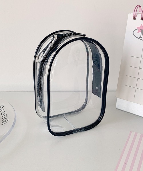 VIBGYOR（ヴィブジョー）の「oshipic/推し活 クリアケース クリアぬいポーチ ミニぬい キーホルダー ディスプレイ S0017（ポーチ・レディース・ベビーピンク/グリーン/ピンク/パープル/ブラック/ホワイト・FREE）」の11枚目の写真