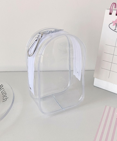 VIBGYOR（ヴィブジョー）の「oshipic/推し活 クリアケース クリアぬいポーチ ミニぬい キーホルダー ディスプレイ S0017（ポーチ・レディース・ベビーピンク/グリーン/ピンク/パープル/ブラック/ホワイト・FREE）」の12枚目の写真