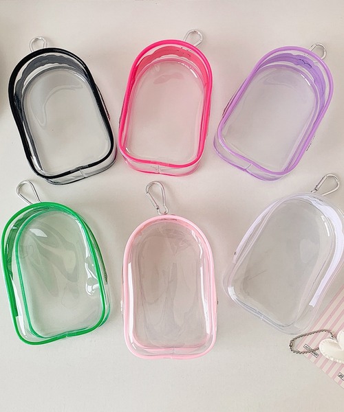 VIBGYOR（ヴィブジョー）の「oshipic/推し活 クリアケース クリアぬいポーチ ミニぬい キーホルダー ディスプレイ S0017（ポーチ・レディース・ベビーピンク/グリーン/ピンク/パープル/ブラック/ホワイト・FREE）」の13枚目の写真