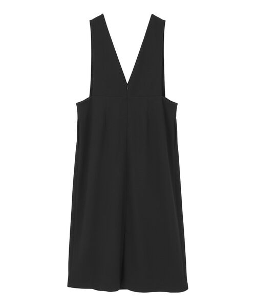 Green Parks(グリーンパークス)の「O.洗えてストレッチ Vネックジャンスカ(ジャンパースカート・レディース・ライトベージュ/ブラック・FREE)」の18枚目の写真