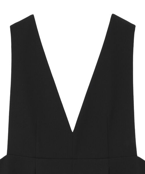 Green Parks(グリーンパークス)の「O.洗えてストレッチ Vネックジャンスカ(ジャンパースカート・レディース・ライトベージュ/ブラック・FREE)」の19枚目の写真