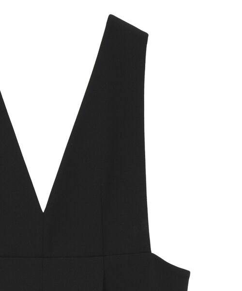 Green Parks(グリーンパークス)の「O.洗えてストレッチ Vネックジャンスカ(ジャンパースカート・レディース・ライトベージュ/ブラック・FREE)」の20枚目の写真