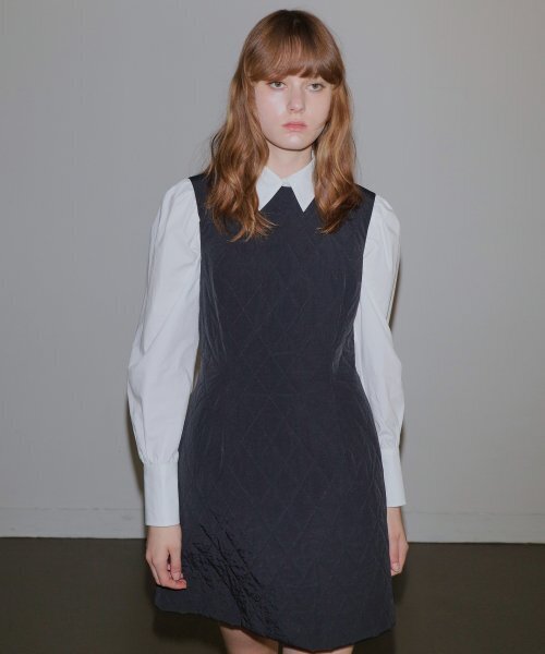 PAUL&ALICE(ポール&アリス)の「QUILTED MINI DRESS / BLACK(ワンピース・レディース・ブラック・FREE)」の5枚目の写真