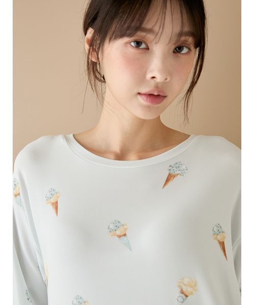 GELATO PIQUE ジェラピケ　ルームウェア one size アイス柄ワンピース（ルームウェア/パジャマ）｜gelato pique