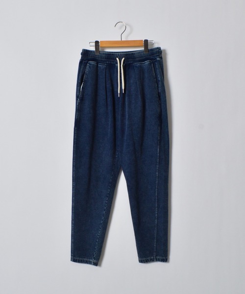 DOUBLE STEAL（ダブルスティール）の「DSインディゴ裏起毛イージースウェットタックテーパードパンツ（スウェットパンツ・メンズ・ブルー/インディゴブルー・LARGE/MEDIUM/SMALL）」の8枚目の写真