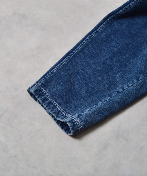 DOUBLE STEAL（ダブルスティール）の「DSインディゴ裏起毛イージースウェットタックテーパードパンツ（スウェットパンツ・メンズ・ブルー/インディゴブルー・LARGE/MEDIUM/SMALL）」の12枚目の写真