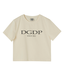 DGDPポイントロゴクロップ半袖Tシャツクリーム