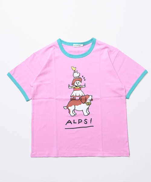 MARKEY'S(マーキーズ)の「【YUKI HORIMOTO】別注 funny Tシャツ/おとな(Tシャツ/カットソー・レディース・ピンク/ブラック/ブルー/オフホワイト・160cm/180cm/170cm)」の4枚目の写真