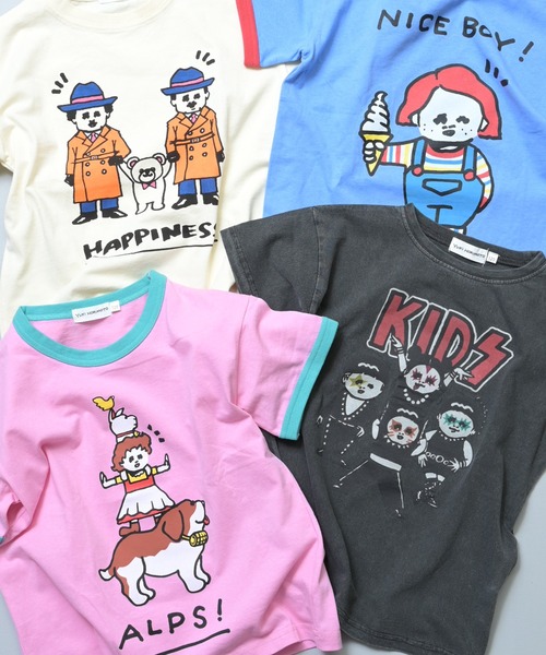 MARKEY'S(マーキーズ)の「【YUKI HORIMOTO】別注 funny Tシャツ/おとな(Tシャツ/カットソー・レディース・ピンク/ブラック/ブルー/オフホワイト・160cm/180cm/170cm)」の5枚目の写真