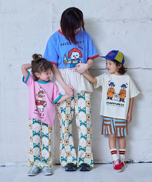 MARKEY'S(マーキーズ)の「【YUKI HORIMOTO】別注 funny Tシャツ/おとな(Tシャツ/カットソー・レディース・ピンク/ブラック/ブルー/オフホワイト・160cm/180cm/170cm)」の6枚目の写真
