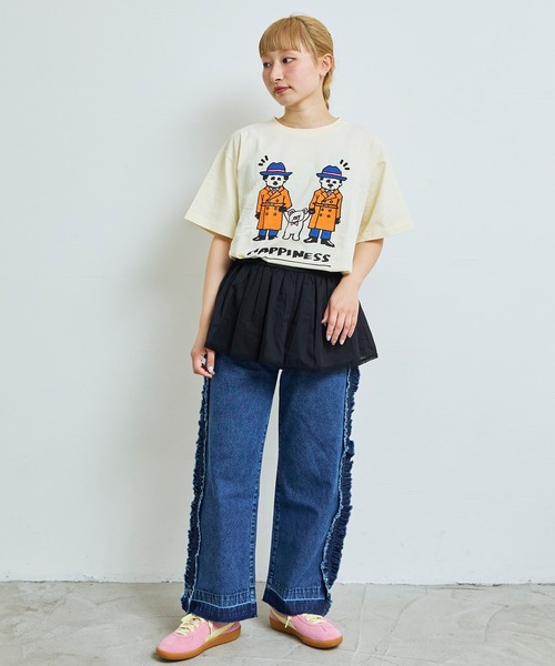 MARKEY'S(マーキーズ)の「【YUKI HORIMOTO】別注 funny Tシャツ/おとな(Tシャツ/カットソー・レディース・ピンク/ブラック/ブルー/オフホワイト・160cm/180cm/170cm)」の16枚目の写真