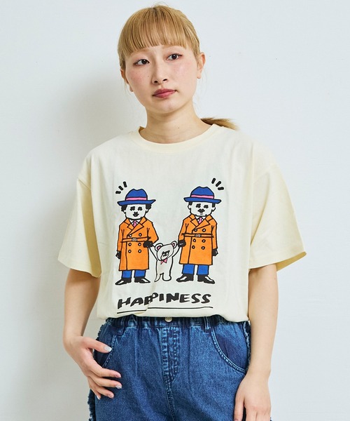 MARKEY'S(マーキーズ)の「【YUKI HORIMOTO】別注 funny Tシャツ/おとな(Tシャツ/カットソー・レディース・ピンク/ブラック/ブルー/オフホワイト・160cm/180cm/170cm)」の13枚目の写真