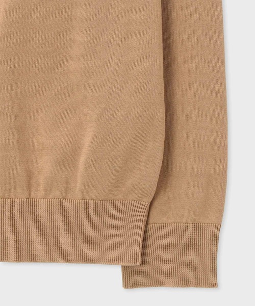 Paul Smith(ポールスミス)の「シグネチャーストライプディテール フロントジップニット / 163408 962Z(ニット/セーター・メンズ・ネイビー/ライトベージュ・X-LARGE/LARGE/MEDIUM)」の4枚目の写真
